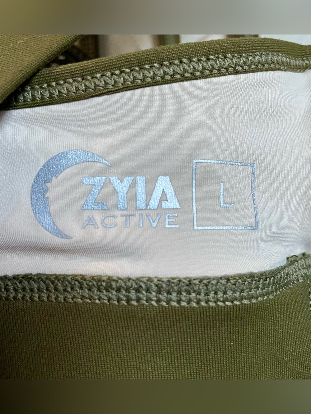 ZYIA Olive Green Track Joggers with Drawstring Waist Active set - Picture 8 of 16